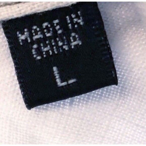 Bugatchi Uomo Shirt Men Large Button Up Linen Short Sleeve White Stitched Detail - Picture 11 of 12